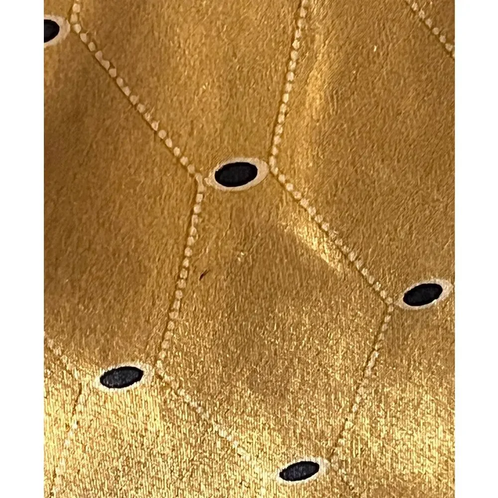 Andrew Fezza New York Silk Tie Mens Gold Necktie - Made in U.S.A.